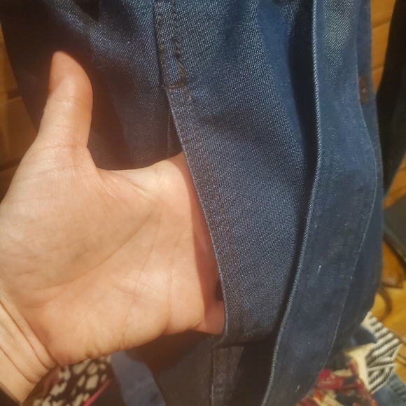 90's vibes Levis Denim trench coat xs Revolve Levi's Red Tab w belt - Picture 5 of 13